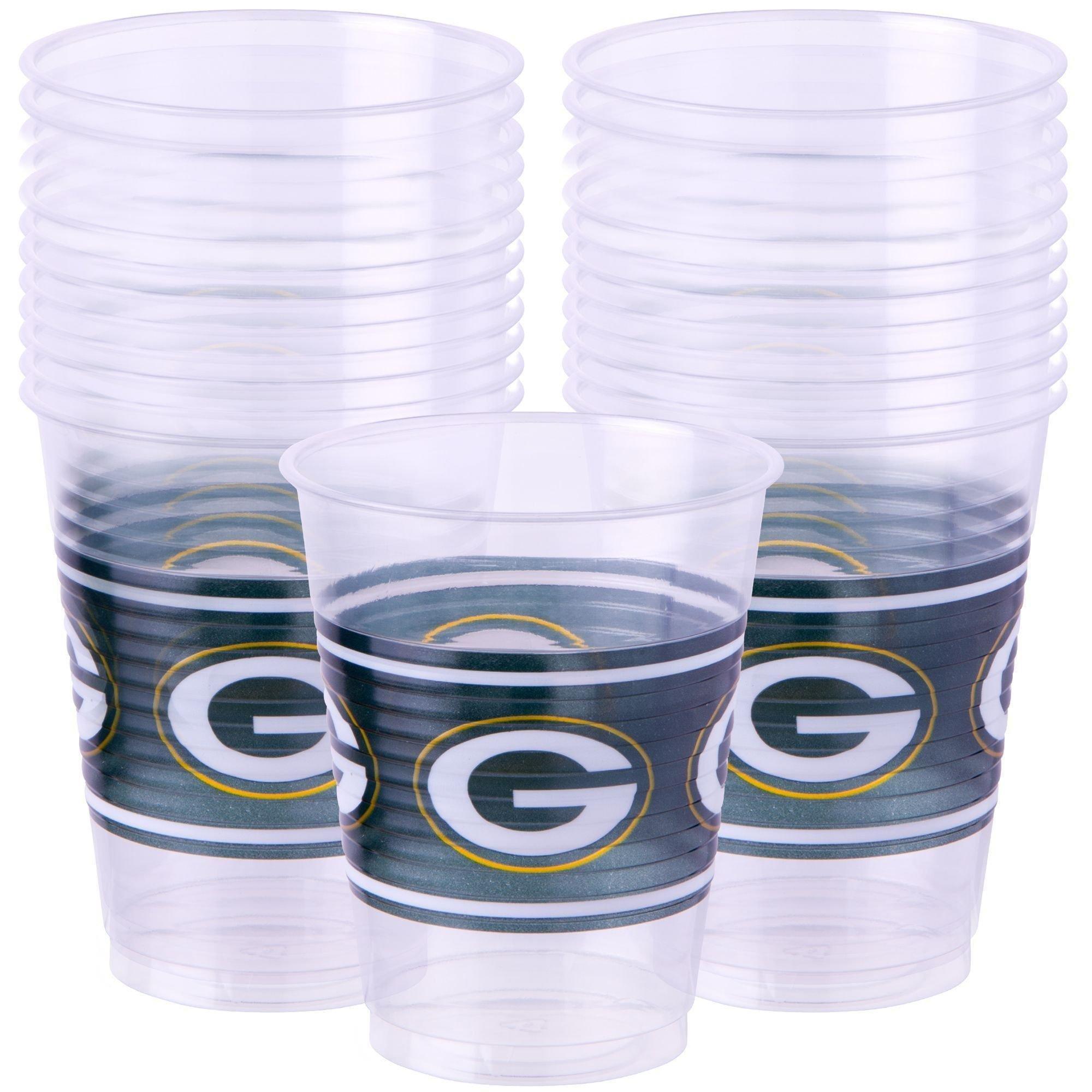 Green Bay Packers Party Supplies Pack for 18 Guests - Kit Includes Plates, Napkins, Table Cover, Cups, Cutlery, Serving Bowl, Banner Decoration & Centerpiece